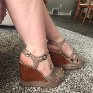 Grey Frye Wedges